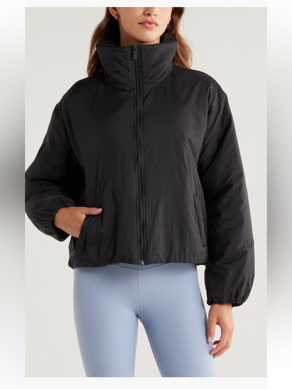 Zella Elevate Insulated Jacket women’s coat black large NWT - Picture 5 of 5